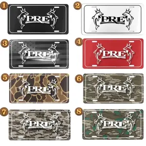 PRE Young Dolph Camo Vanity License Plate, Aluminum License Plate, Car Tag, Accessories, 12 x 6 Aluminum Material
