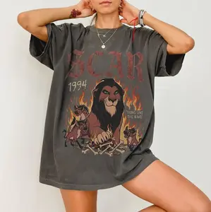 Vintage Lion King Scar Comfort Colors Shirt, Scar Villain Shirt, The Lion King Tee, Villains Shirt, World Trip Gift Tee