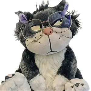Cute Black Cat Plush Doll Soft Pillow Cat Toy Sleeping Bed Girl Birthday Gift