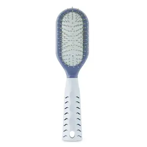 Vibrant Life Pin Dog Brush Polypropylene 1ct Ergonomic Handle for Long Curly Hair Pet Grooming Tool 8.5x2.25 Inches