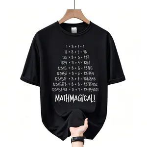Men'S "Mathmagical!" Funny Math Formula Printed Short Sleeve T-Shirt