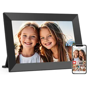 Frameo 10.1 Inch WiFi Digital Picture Frame,  Cloud  Photo Frame with HD IPS Touch Screen Slideshow 32GB Memory Auto-Rotate Wall Mount, Share Photos/Videos from Phone by Frameo App