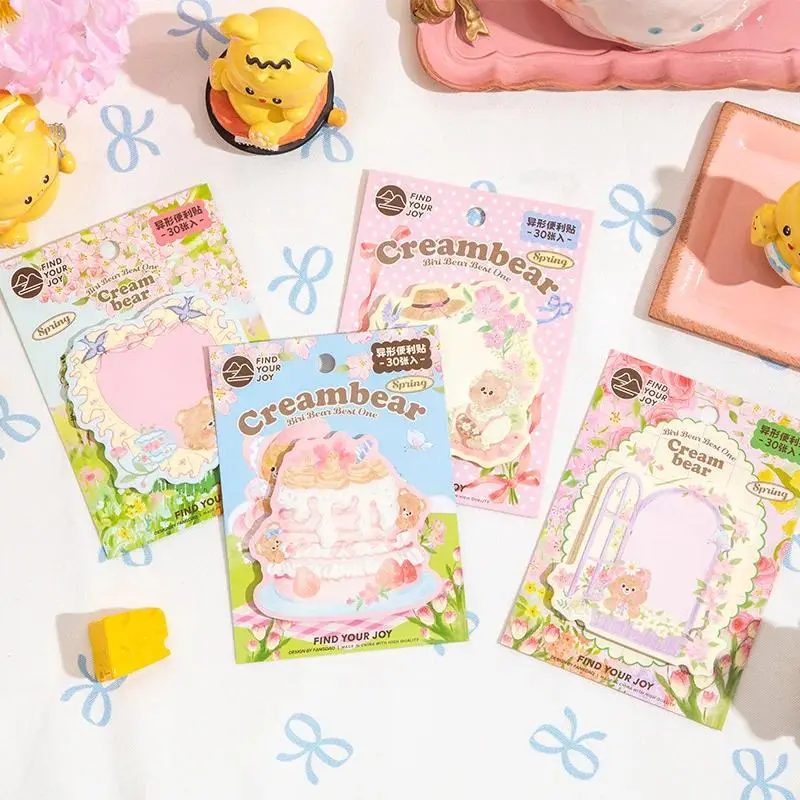 Kawaii Accessories Cute Series Cartoon Sticky Memo Pad - 30 Sheets To-Do List Note Paper, Home Decor, DIY Crafts Stationery Supplies, my1 Home Supplies