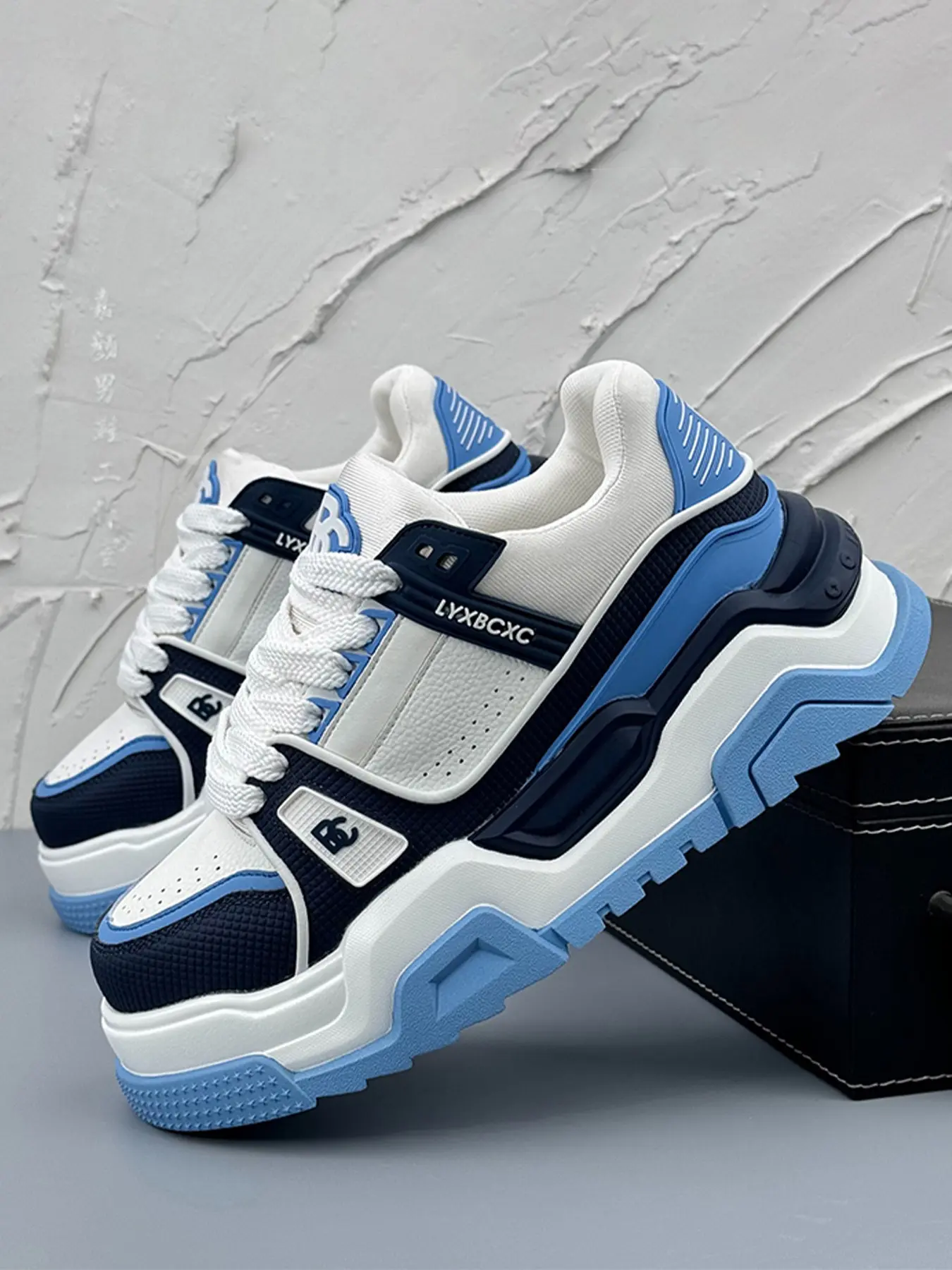 Men's Trendy Casual Sneakers, All Seasons Sneakers, Comfortable Dad Shoes, Anti-Slip Durable Fashion Footwear, Versatile Sports & Daily Wear, Thick Soled Sneakers, Low Top Sneakers, Athletic Sneakers, Fashionable Versatile Sneakers