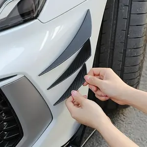 6-Piece Universal Carbon Fiber Front Bumper Lip & Rear Wing Spoiler Set Aerodynamic Car Styling Upgrade for Enhanced Performance and Appearance 2025 Hot Selling Model