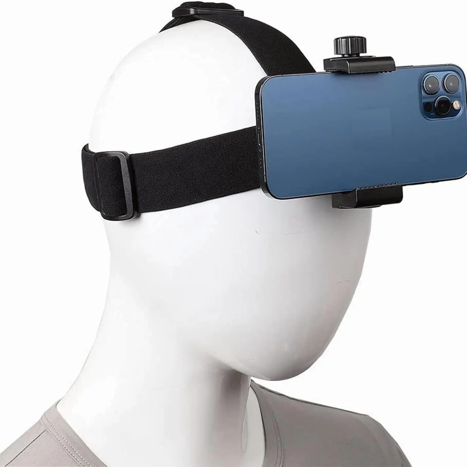 Head Mounted Phone Holder, Adjustable First Person View Shooting Camera Holder, Selfie Accessories For Running Skiing