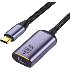 CY USB to Mini Displayport Adapter,USB4 Type Source to Mini DP Displayport Female Cable Display 8K 60HZ UHD 4K Monitor Displays Adapter