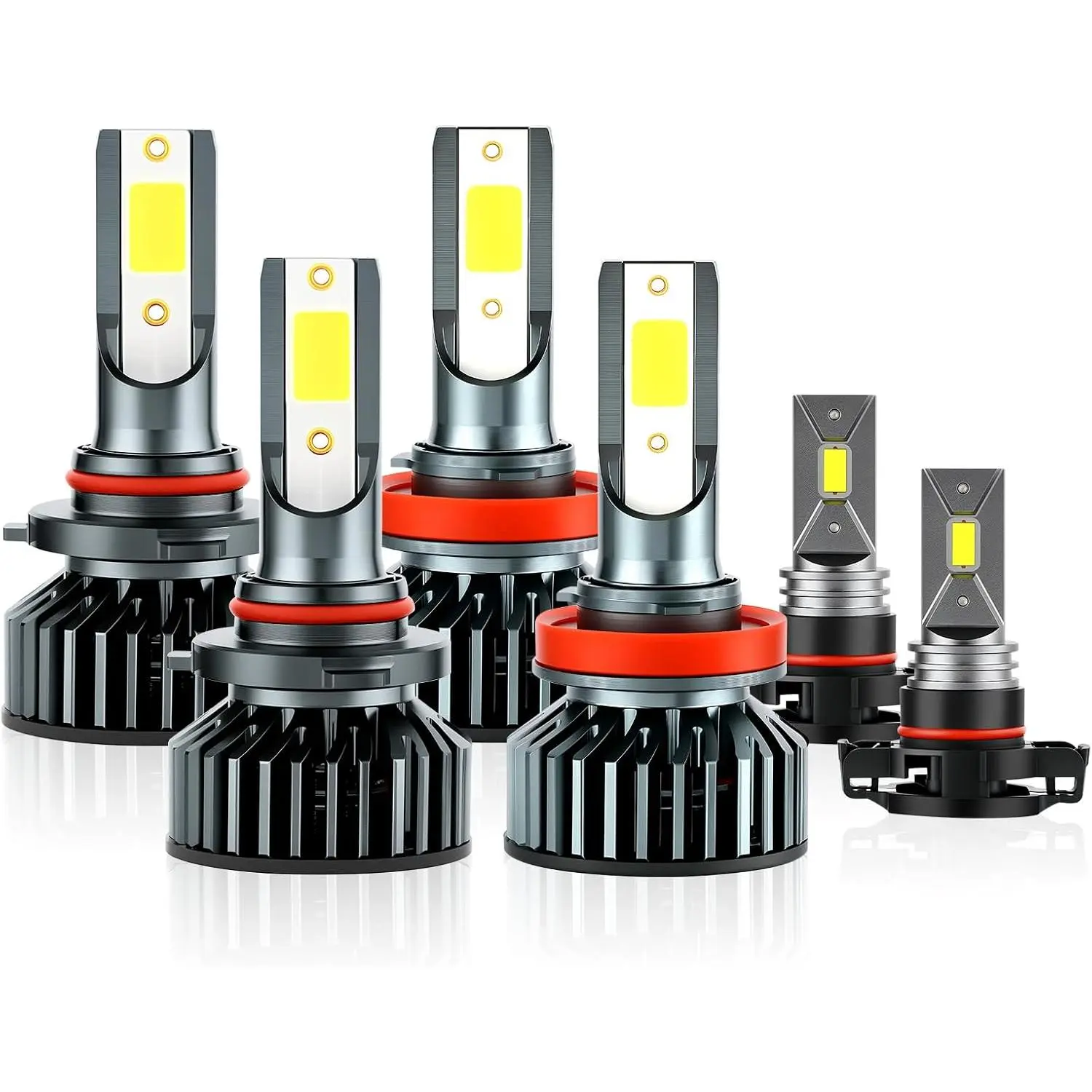 LED Headlight & Fog Light Bulbs Kit for Chevrolet Silverado 1500 (2007-2015), 2500 HD-3500 HD (2007-2019) - 9005 H11 High-Low Beam, 5202-H16 Fog Light, 6000K Super Bright, 12V Easy Install Car Lighting Truck Accessories, Vehicle Accessories, Led Lights