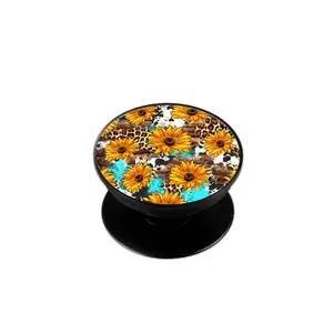 Western Sunflower Phone Grip Accessories Foldable Stand Folding Cell Phone Accessories