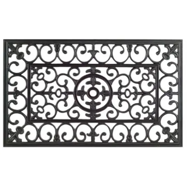 Large Napoleon Print Tufted Thick Front Door Welcome Mat - 24in L x 36in W, Imported All-Season Durable Outdoor Entryway Decor Mat (799RBM-L)