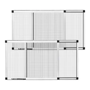 【DealsForYouDays】VEVOR Adjustable Window Screen (2 Packs), 15" H x 21"-40" W, 21x15x0.7in Closed/40x15x0.7in Expanded, Aluminium Frame, Durable Mesh, Horizontal/Vertical Use, Easy Installation, Felt Edges for Better Seal, Home Window Hardware