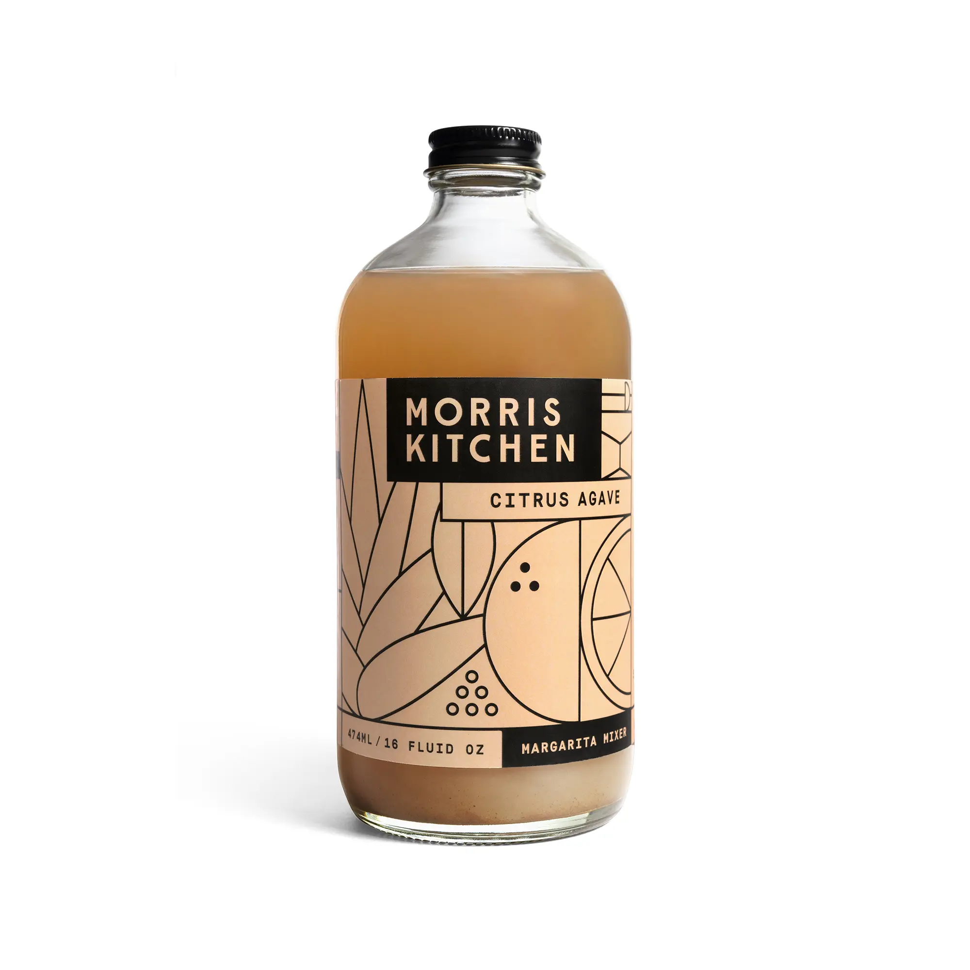 Morris Kitchen Citrus Agave Margarita Cocktail Mixer Single Bottle 16oz