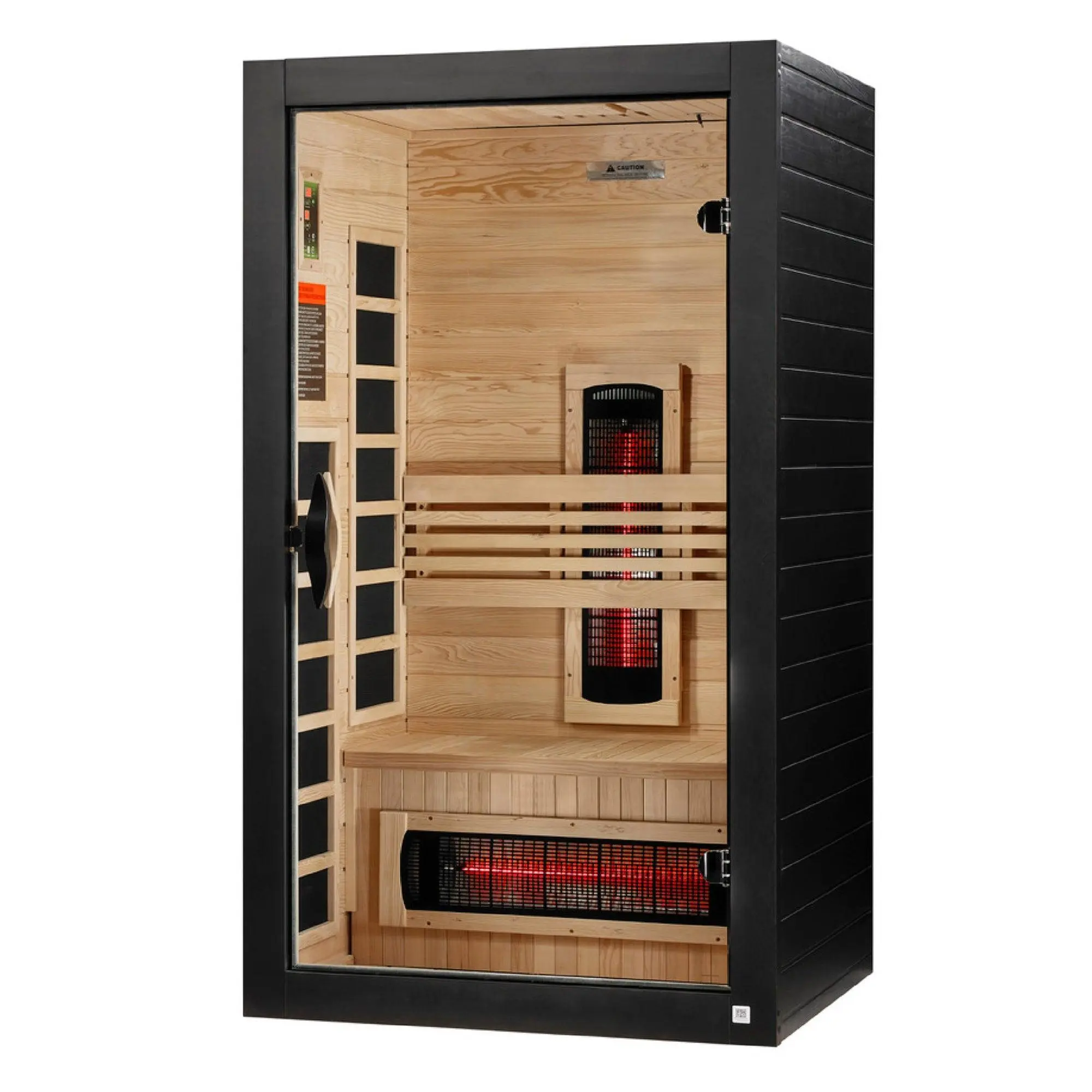 Dynamic Saunas Santorini 1-2 Person Full Spectrum IR Sauna Lighting, Speakers