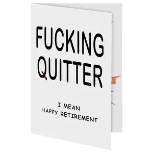Funny Retirement Card for Woman Man, Musical & Shaking Telephone Retired Cards Farewell Leaving Card Humorous Greeting Cards with Envelope Happy Retirement Cards Gifts for Coworker Colleague Friend