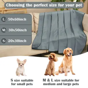 Kritter Planet Waterproof Cooling Blanket for Dogs, Reversible Waterproof Couch Cover, Furniture Protector, Washable, Leak Proof, Comfortable