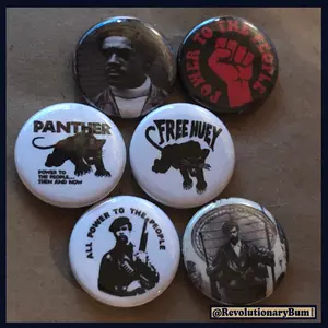 Huey & Bobby -Buttons- 6 Pack