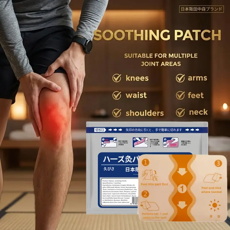 Pure Herbal Heat Patches for Shoulder, Waist, Knee & Foot, hand joints, office, Gym, Yoga, running, climbing mountains, driving sore, Prolonged sitting, Natural Long-Lasting Warmth (7 Pcs) Zest Aura