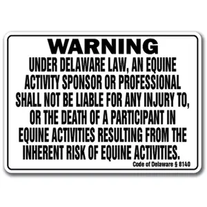 SignMission  Delaware Equine Sign
