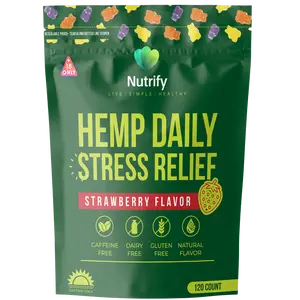 Hemp Daily Stress Relief Gummies – 120 Count