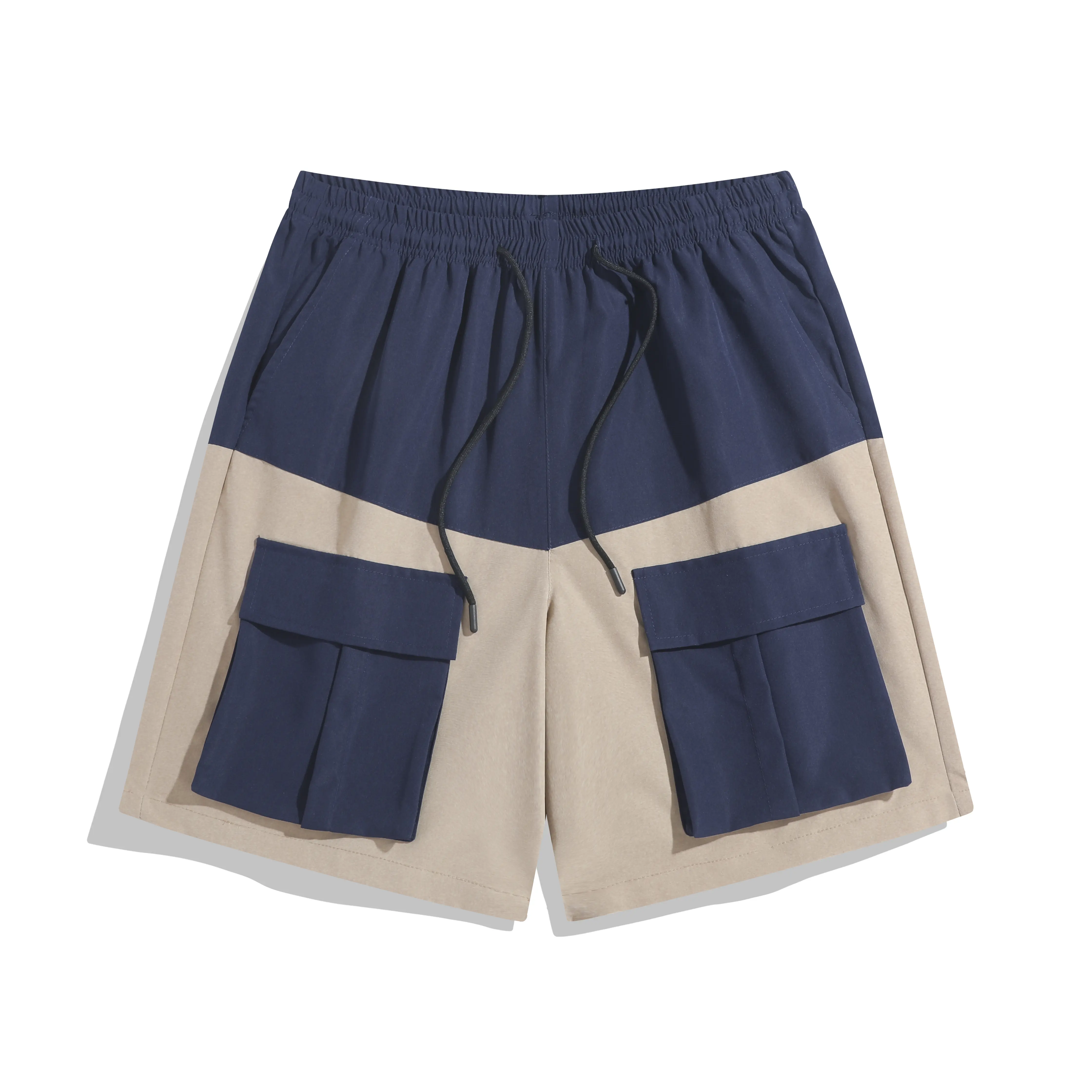 Men's Tech Bermuda Shorts, Smooth Ivy Style Wrinkle-Resistant Short Pants, Formal Business Casual Clothes with Half-Elastic Waist, Retro, Elegant, Natural, Zipper, Ribbed, Drape, Plain, Classic, Cutout, Evening, Pocket, Office, Straight, Preppy, Loafers,,