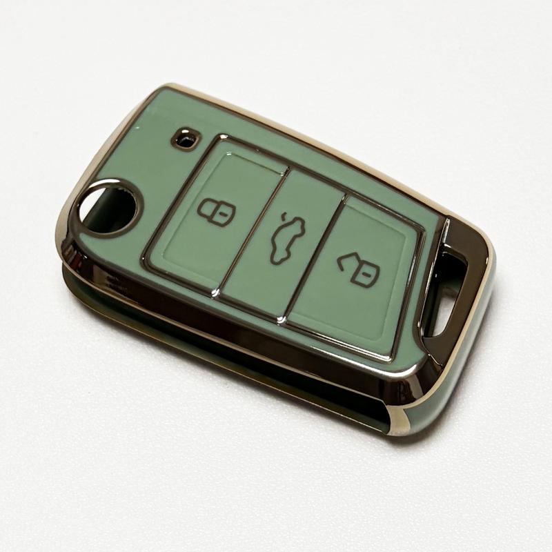 for Volkswagen Key Protection Cover Key Fob Protector Soft Durable Tpu Material 360 Degree Protection for VW Golf Gti Tiguan Atlas Polo Jetta 3 Buttons
