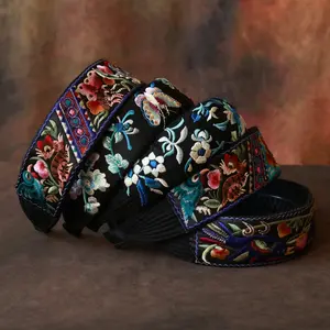 Embroidtale Women's Embroidered Headband with Floral Animal Butterfly Phoenix Motif