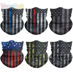 6 Pack Seamless Neck Gaiter Face Mask, Multifunctional Rave Bandana for Adults, Breathable Headwear for Biking & Festivals