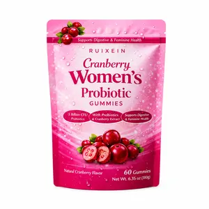 Cranberry Women's Probiotic Gummies (60 Count) – Dietary Supplement Supporting Gut & Overall Feminine Health – Mother's Day Gift
