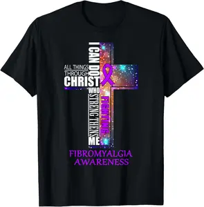 100% Cotton FIBROMYALGIA Awareness Shirt - Christmas Gift Shirt T-Shirt