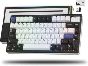 Womier SK71 PRO 75% Wireless Mechanical Keyboard, Creamy Gaming Keyboard, CNC Aluminum