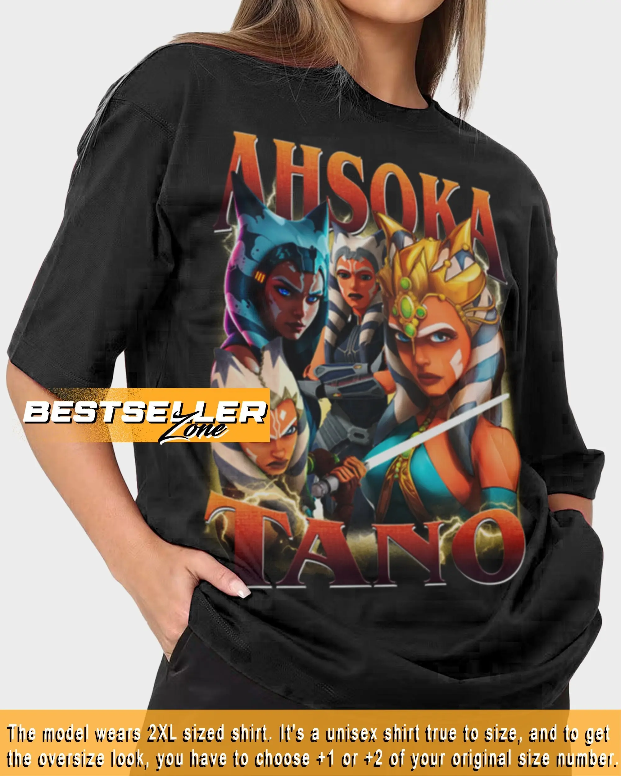 Ahsokaa Tanoo Shirt Character Movie Tshirt Bootleg Vintage Retro 90s Sweatshirt Bgl1165