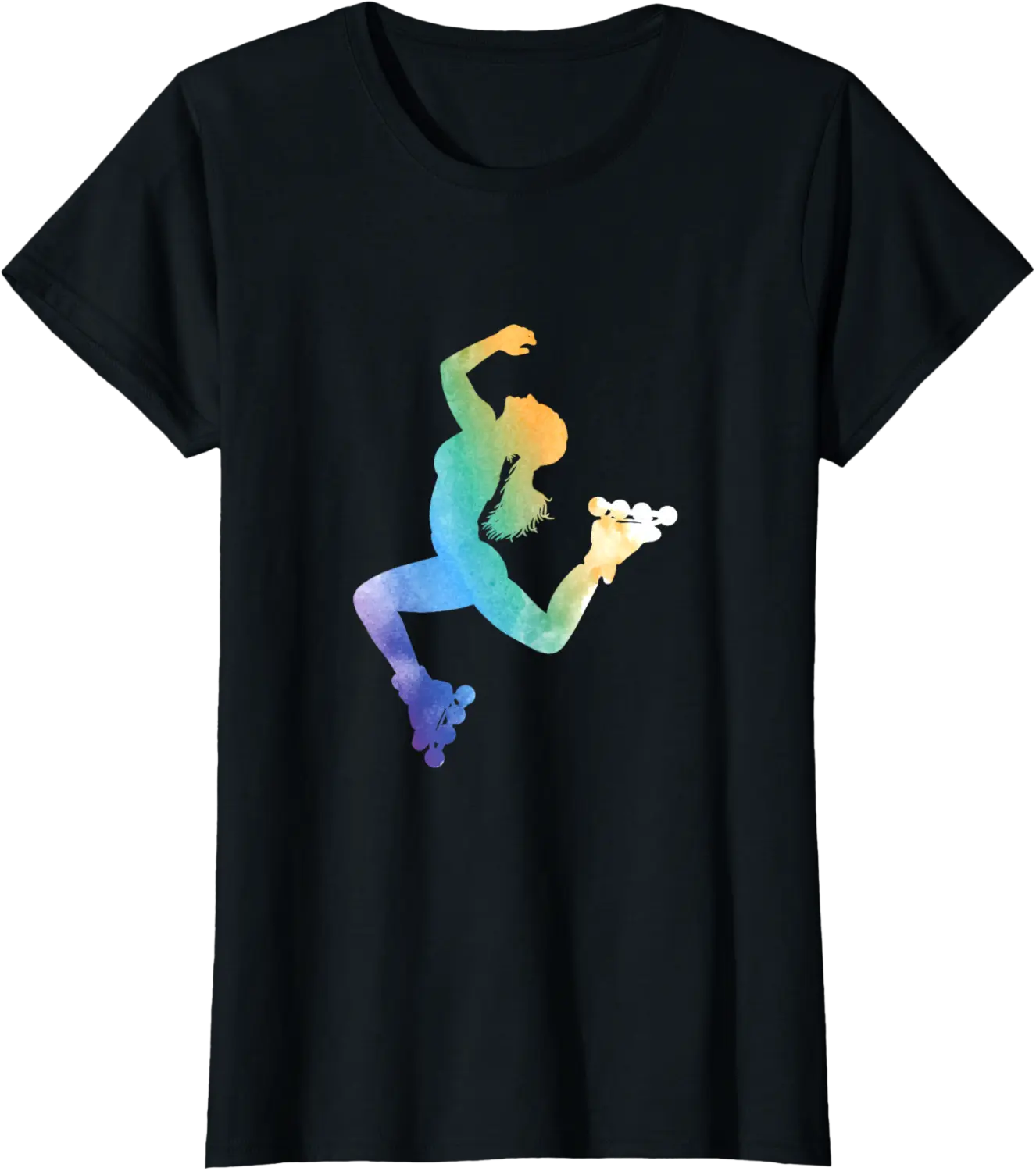Skater Girl Rollerblade Skate Roller Inliner Skates Sports T-Shirt - Feliciabr Shop 98B094P61SFZ