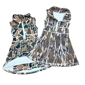 Bottomland Camouflage Dress Toddler Girls Active Camo Sleeveless Yoga Dress Stay Cozy In Style