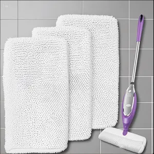 4 Pack Microfiber Steam Mop Replacement Pads for Shark Steam Pocket Mops S3500 Series S3501 S3601 S3550 S3901 S3801 SE450 S3801CO S3601D