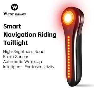 Smart Bike Taillight Intelligent Brake Sensor Bicycle Taillight High-Brightness Bicycle Rear Light Bike Accessories Bike Lights