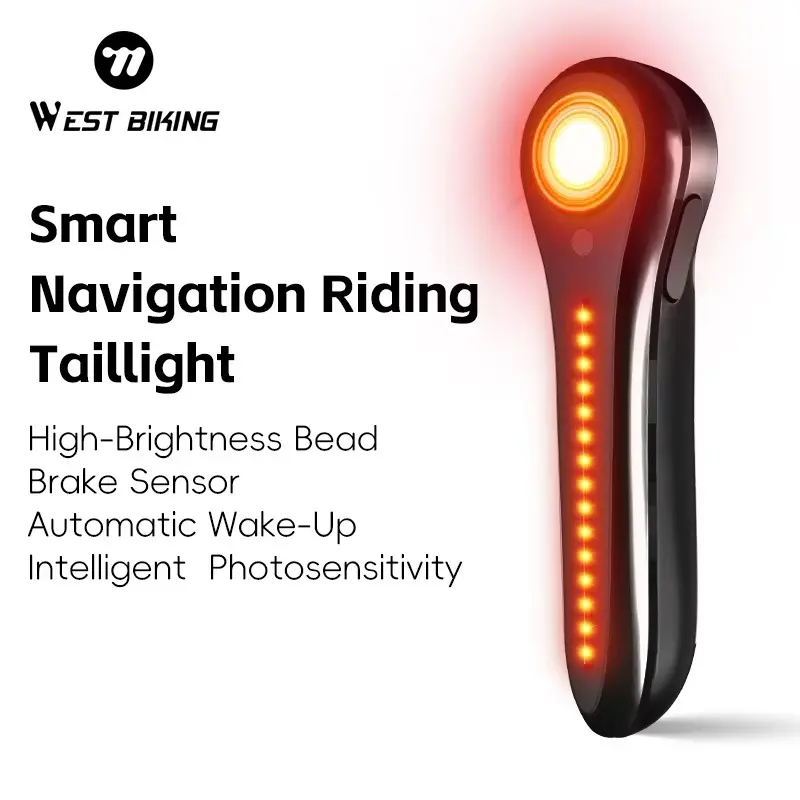 Smart Bike Taillight Intelligent Brake Sensor Bicycle Taillight High-Brightness Bicycle Rear Light Bike Accessories Bike Lights