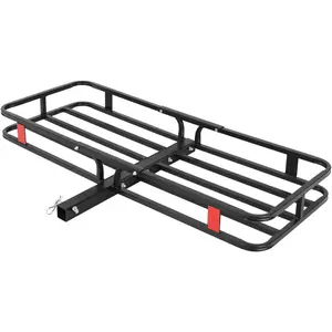 500 Lbs Capacity Cargo Baskets, Heavy-Duty Hitch Cargo Carrier Basket, 53”x19”x6” Rear Cargo Carrier, Detachable Luggage Rack, for Car,Pickup and SUV