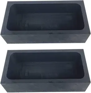 2 piece High-Purity Casting Molds Graphite Ingot Molds Crucible Mould Metal Melting Refining Tools Heat Resistant Up to 2000 Degrees