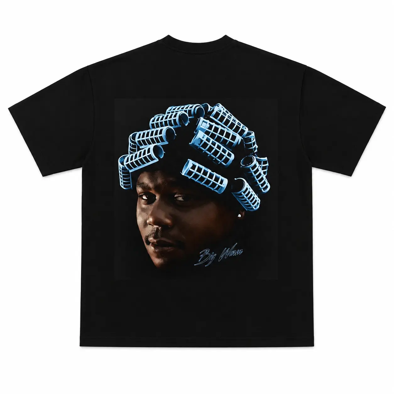 Men's Gamma Blue 11s Sneaker-Match Classic Short-Sleeve Round Neck Cotton Top, Nipsey Big Face Graphic Oversized Menswear Crew Neck Unisex Casual T-Shirt