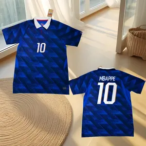 2026 Home  Mbappe Blue Short-Sleeve Match #10 Soccer Jersey