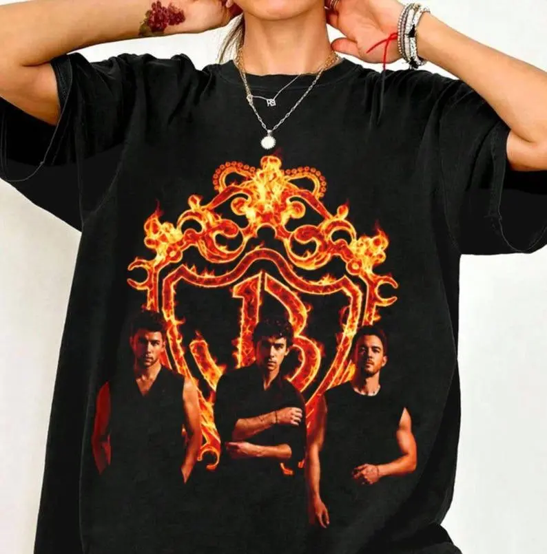 J.Brothers Burning Up Tour Shirt, Vintage Y2K Band Tee, Retro Concert Shirt, J.Brothers Fan Gift Comfort Color Unisex Shirt, Funny Shirt, Graphic Unisex Tee, All Color All Size