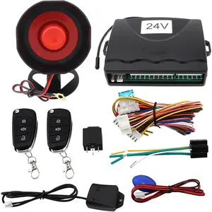 Universal 24V Car Immobilizer Keyless Entry System Suitable for Trucks/Off-Road Vehicles with Remote Control Car Anti-Theft Security System