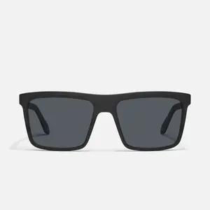 QUAY - LET IT RUN High Quality Sunglasses Frames - Trendy Sporty & Casual Polarized Bt Sunglasses for Men - Classic Curved Square Design
