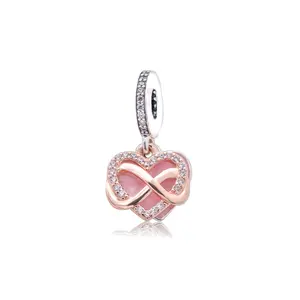 Pandora - Sparkling Infinity Heart Dangle Charm - 788878C01