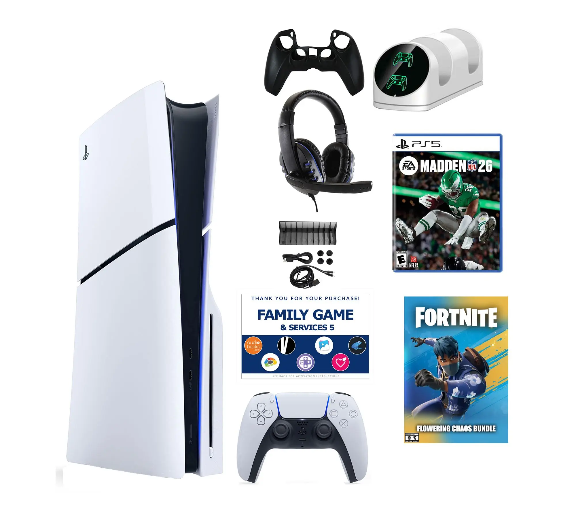 PS5 Slim Chaos with Madden 26 Accessories Kit & Voucher PS5 Slim Chaos with Madden 26 Accessories Kit & Voucher