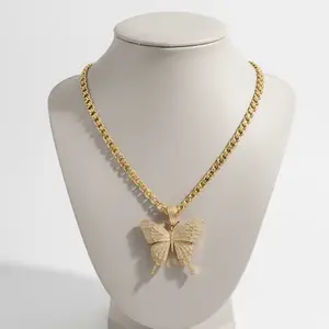 Cadena 201 y dije 339 mariposa Gold plated