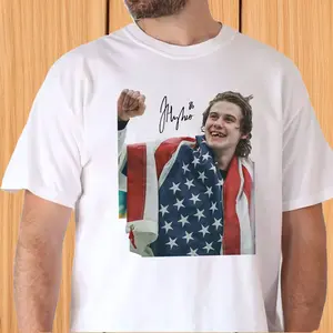 Jack Hughes Usa Gold Hockey T-Shirt, Patriotic hockey Fan Tee, American Hockey Pride Gift, jack hughes Shirt , Jack and Quinn Hughes Shirt,  Jack Hughes Hockey USA Team Vintage Bootleg 90s ShirtTechV
