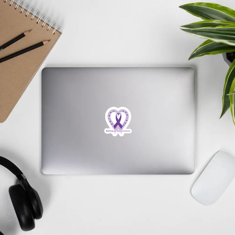 Epilepsy Awareness Bubble-free stickers