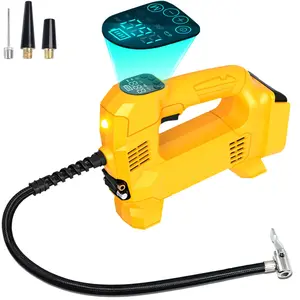 TPDL Battery Compressor Wireless Inflator for De-walt 20V/18V/60V Li-ion Battery,Electric Air Pump,150PSI Portable Air Compressor with LED Digital Pressure Indicator for Car, Motorcycle, Bicycle Balls