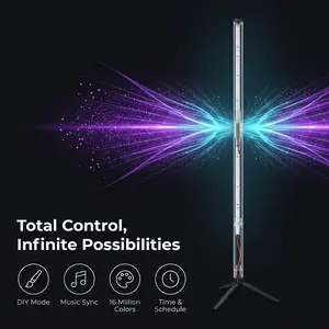 RGB Floor Lamp, Smart LED Corner Light with Music Sync, APP Control & Remote, Color Changing Mood Lighting for Bedroom Gaming Room